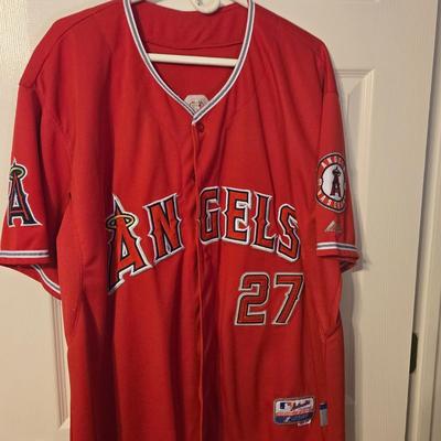 LOT 24: Trout Angel's Jersey and Werth 2008 World Series Phillies Jersey