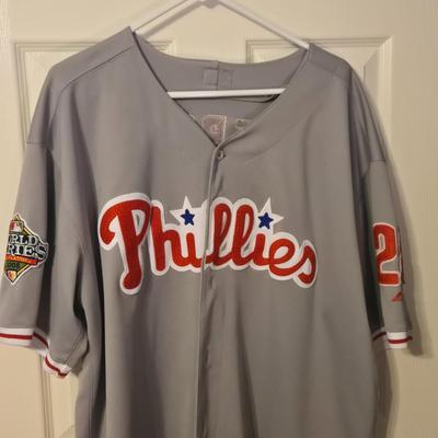 LOT 24: Trout Angel's Jersey and Werth 2008 World Series Phillies Jersey