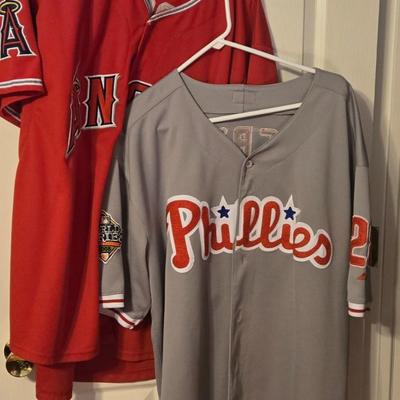 LOT 24: Trout Angel's Jersey and Werth 2008 World Series Phillies Jersey