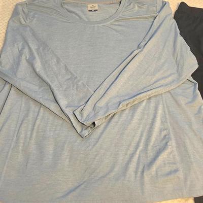 LOT 29: Two Pairs of Women's Lounge Pants, 4 Tank Tops, and 1 Long Sleeve Shirt- Plus Size