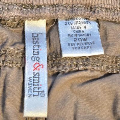 LOT 30: Women's Plus Size Cargo Shorts, Capris, and 3 Pairs of Jean Shorts