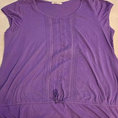 LOT 32: Women's Plus Size Colorful Tops Including Teal Cold Shoulder, Orange Ruffles, and More