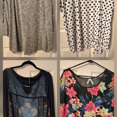 LOT 34: Four Women's Tops Sz. 3x