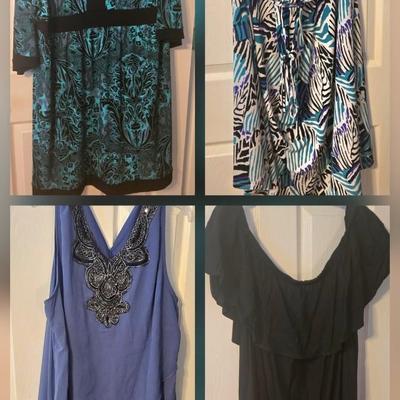 LOT 36: Four Women's Plus Size Dinner Dresses