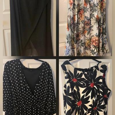 LOT 39: Four Women's Plus Size Dresses