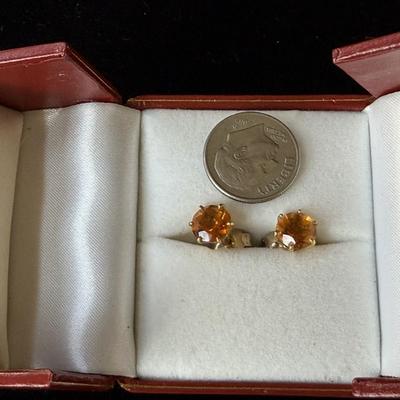 Sale Photo Thumbnail #11: Gemstones set in 14k gold, excellent condition.