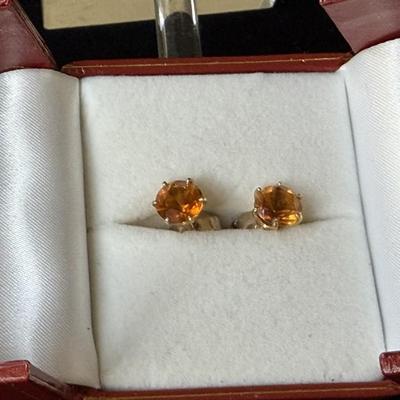 Sale Photo Thumbnail #10: Gemstones set in 14k gold, excellent condition.