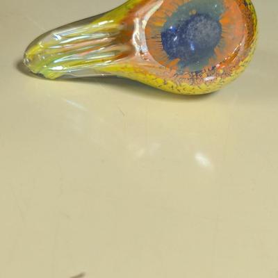 Hand Blown Art Glass Bird Figurine Paperweight