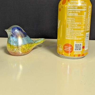 Hand Blown Art Glass Bird Figurine Paperweight