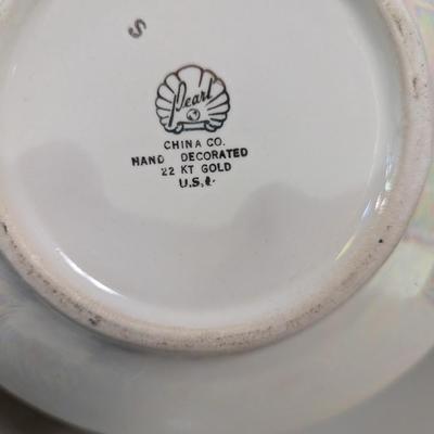 Hand Decorated Pearl 22 KT Gold Teapot