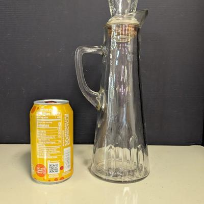 Decanter Cruet Eagle Crest Glass Liquor Bottle With Stopper