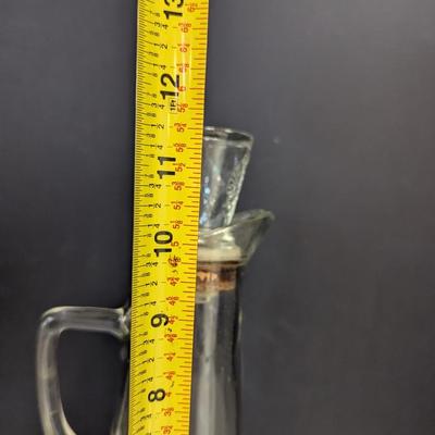 Decanter Cruet Eagle Crest Glass Liquor Bottle With Stopper