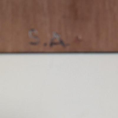 Antique Wooden Dog Bookends