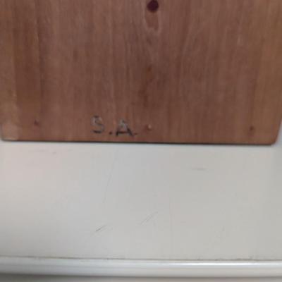 Antique Wooden Dog Bookends