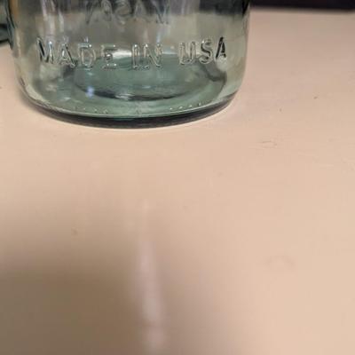 Pair Of Glass Ball Jars