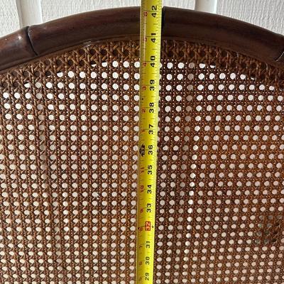 Henredon King Headboard with Cane Panels, Made in USA