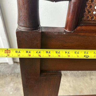 Henredon King Headboard with Cane Panels, Made in USA