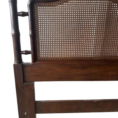 Henredon King Headboard with Cane Panels, Made in USA