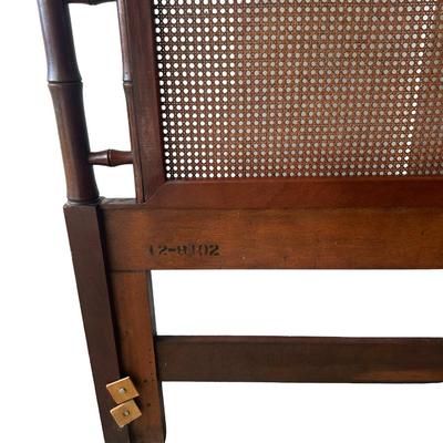 Henredon King Headboard with Cane Panels, Made in USA