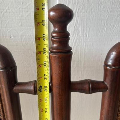 Henredon King Headboard with Cane Panels, Made in USA