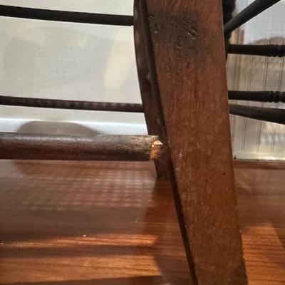 Pair of Vintage Ladder-Back Chairs with Cane Seats