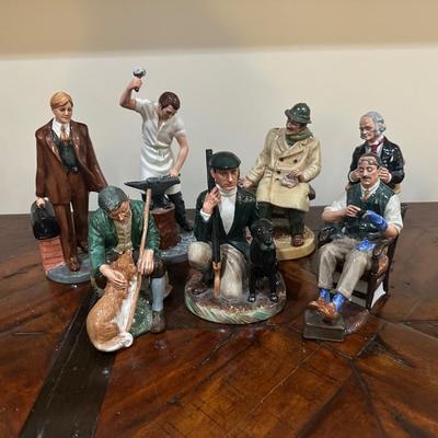Royal Doulton Figurines – Group Lot of Assorted Male Figures & Scenes