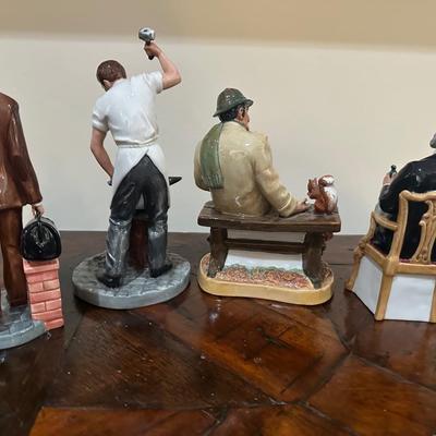 Royal Doulton Figurines – Group Lot of Assorted Male Figures & Scenes