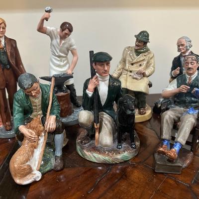Royal Doulton Figurines – Group Lot of Assorted Male Figures & Scenes