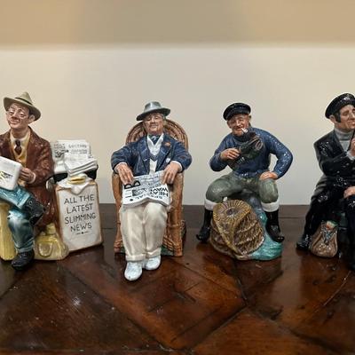 Group Lot of Royal Doulton Figurines – Seated Male Characters