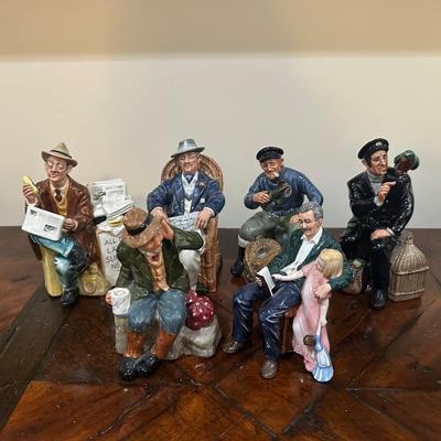 Group Lot of Royal Doulton Figurines – Seated Male Characters