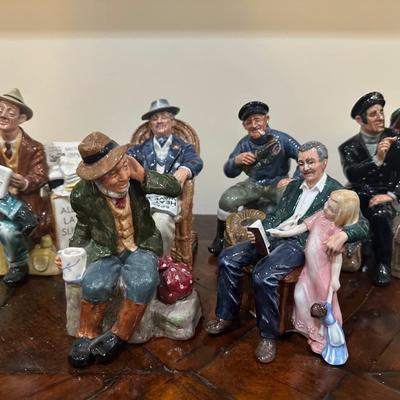 Group Lot of Royal Doulton Figurines – Seated Male Characters