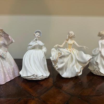 Lot of Royal Doulton Porcelain Lady Figurines