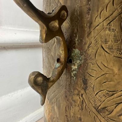 Decorative Brass Planter with Handles