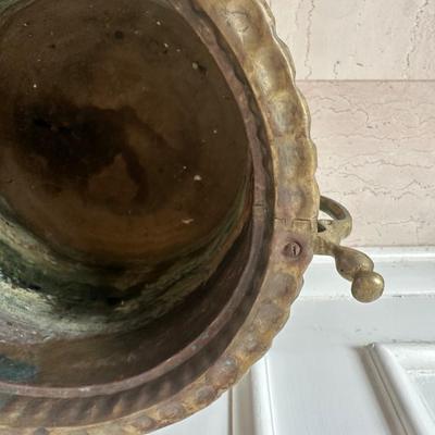Decorative Brass Planter with Handles