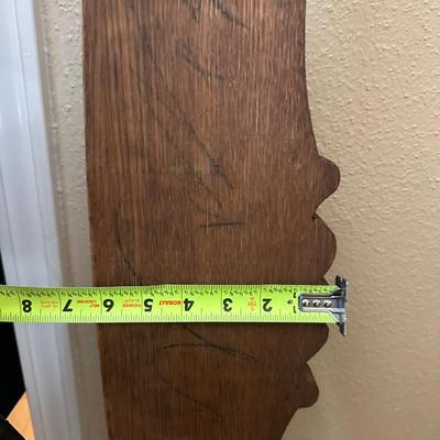 Pair of Carved Wooden Wall Décor Panels with Floral Center Detail