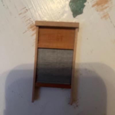 Mini doll wash board