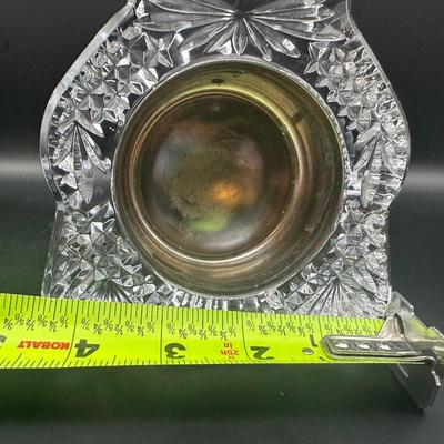 Waterford Crystal Teddy Bear Quartz Desk Clock