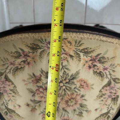 Set of Six Vintage Dining Chairs with Upholstered Seats