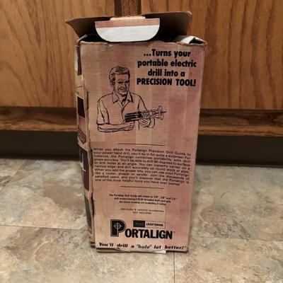 LOT 126: Orbit Brass Manifold Set Multi Hose Connector, Craftsman Precision Drill Guide, Brass Door Lock & a Drill Mount