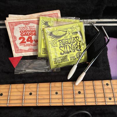 LOT 128: Squier Strat by Fender Electric Guitar