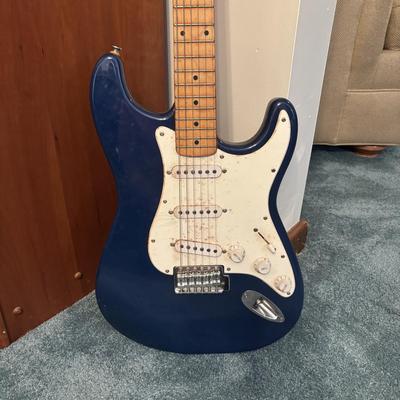 LOT 128: Squier Strat by Fender Electric Guitar
