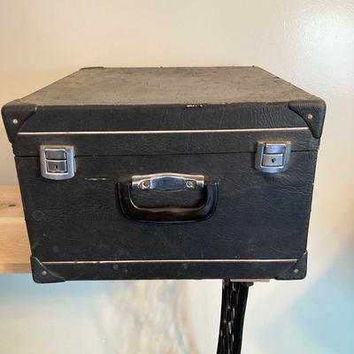 LOT 138: J. Meister Red Accordion with Carrying Case and Key