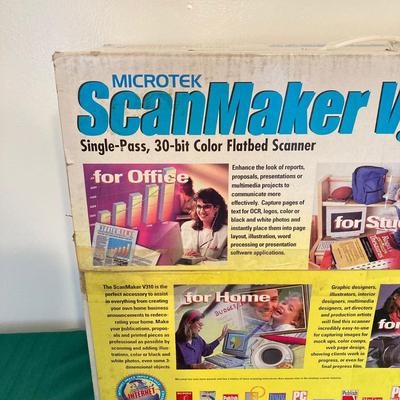 LOT 140: Microtek ScanMaker V310, PF 1800 AFL 35mm Slide & Film Scanner, McAfee Virus Scan, Milonit Hebrew - English Dictionary