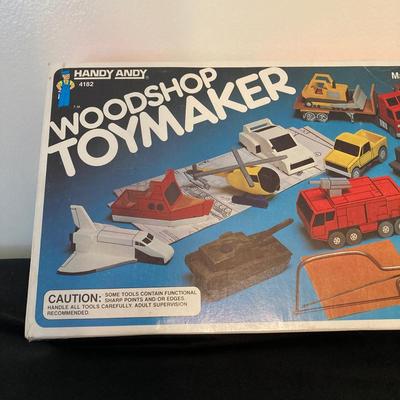 LOT 142: Vintage Toys / Games in Original Boxes - Woodshop ToyMaker, Speedball and Estes T-Bolt Air Rocket