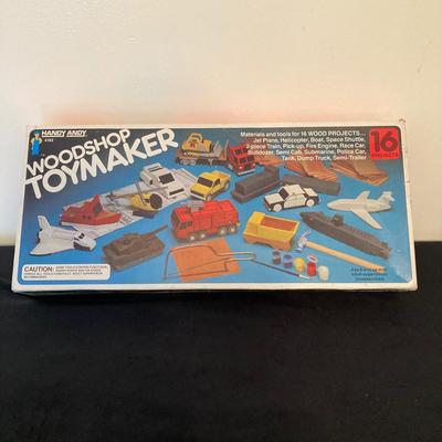 LOT 142: Vintage Toys / Games in Original Boxes - Woodshop ToyMaker, Speedball and Estes T-Bolt Air Rocket