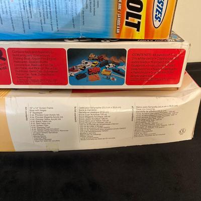 LOT 142: Vintage Toys / Games in Original Boxes - Woodshop ToyMaker, Speedball and Estes T-Bolt Air Rocket