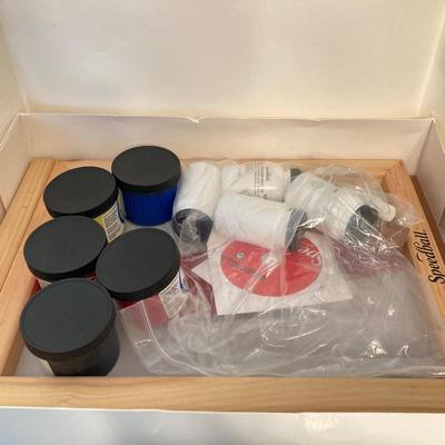 LOT 142: Vintage Toys / Games in Original Boxes - Woodshop ToyMaker, Speedball and Estes T-Bolt Air Rocket