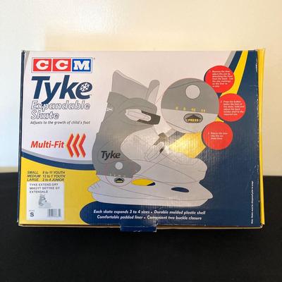 LOT 143: Fitness Collection - CCM Tyke Expandable Ice Skates, Aqua Jogger Deltabells, Replacement Wheels, Free Spirit Skateboard and RVCA...