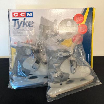 LOT 143: Fitness Collection - CCM Tyke Expandable Ice Skates, Aqua Jogger Deltabells, Replacement Wheels, Free Spirit Skateboard and RVCA...