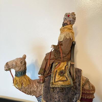 LOT 144: Three Wise Men / Kings on Camels Statue / Figurine Set